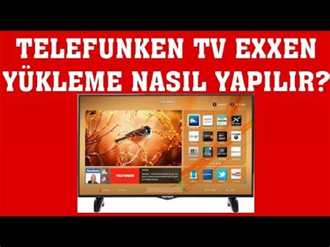 Telefunken Tv Exxen Y Kleme Nas L Yap L R Youtube