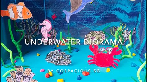 Diorama Tutorial Underwater Scene Diorama Youtube