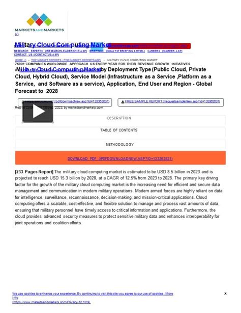 PPT Military Cloud Computing Market Size Share Trends Growth