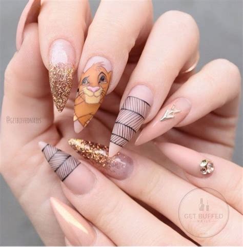 Dise Os De U As De Disney De Moda Y S Per Lindas Pointy Nails