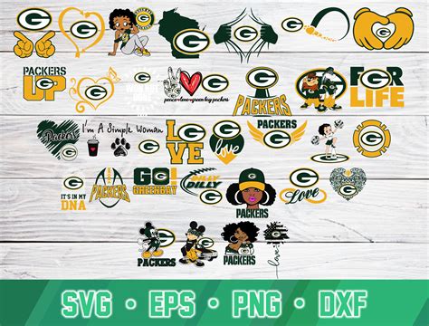 Green Bay Packers Svg Bundle Green Bay Packers Svg Dxf Eps Inspire Uplift