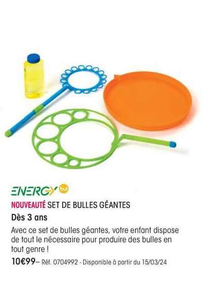 Promo Energy Set De Bulles Géantes chez Oxybul iCatalogue fr