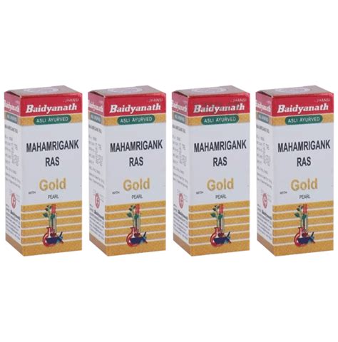 Baidyanath Jhansi Mahamrigank Ras With Gold Pearl Tablet 10 Each