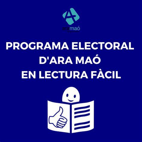 Aramaó Programa Electoral Dara Maó Adaptat A La Lectura Fàcil