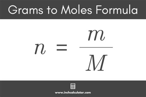 Grams To Moles Calculator Inch Calculator