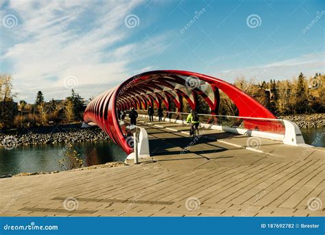 Peace Bridge in Calgary Alberta, Canada - Sep, 2019 Editorial ...