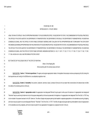 Fillable Online Leg Mt Leg Mt Govbills200760th Legislature HB0846 01