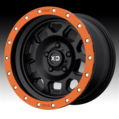 KMC XD Series XD132 RG2 Satin Black Custom Wheels Rims XD132 RG2