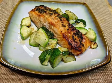 Instant Vortex Air Fryer Salmon W Zucchini