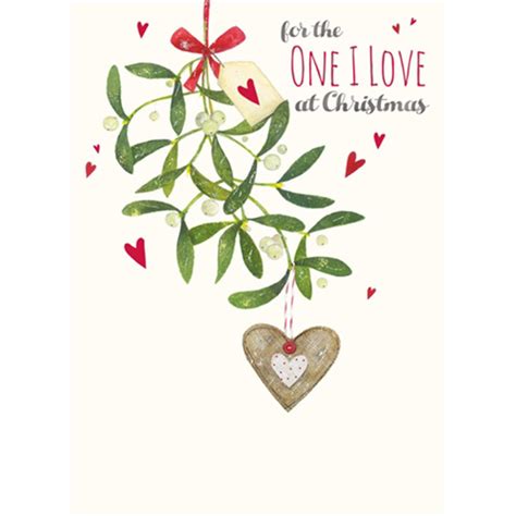 Christmas Card (Single) - One I Love 'Mistletoe Heart'