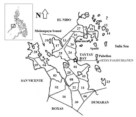 Barangays Of Taytay Northern Palawan Note Sitio Pagdurianen Is Part