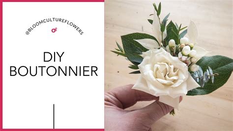 How To Make A Boutonniere Easy Diy Tutorial By Bloom Culture Flowers