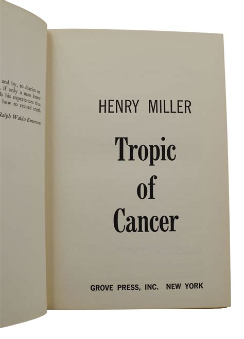 Tropic Of Cancer Henry Miller Karl Shapiro Introduction First