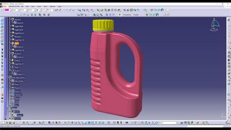 Design Plastic Can Bottle Use CATIA V5 YouTube