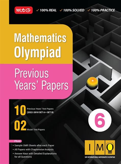 Class 6 Mathematics Olympiad Previous 5 Years Papers Science Olympiad Foundation