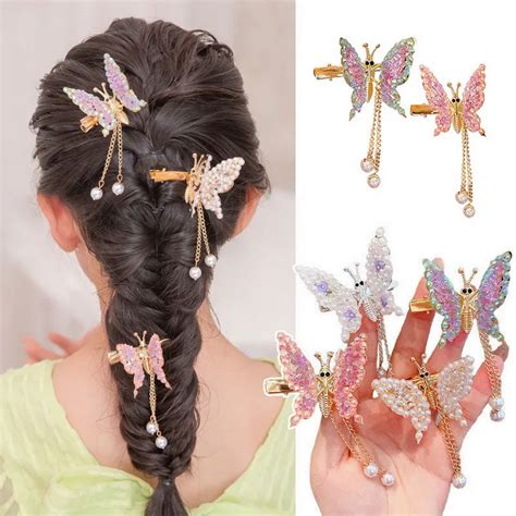 New Women Girls Cute Colorful Butterfly Hairpin Beautiful Hair Ornament