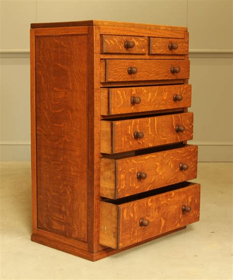 An Early 20th Century Solid Oak Printers Chest