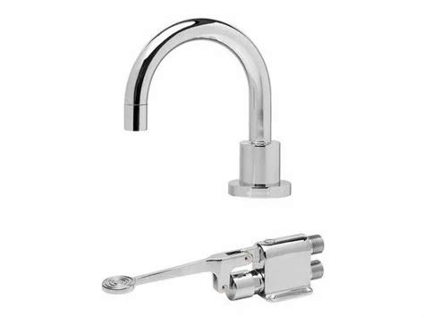 White Traditional Foot Operated Tap For Bathroom Fitting At Best Price