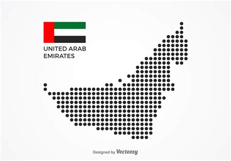 Free Dotted UAE Map Vector - Download Free Vector Art, Stock Graphics ...