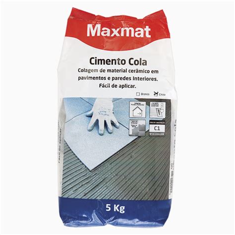 Cimento Cola Cinza Kg Maxmat