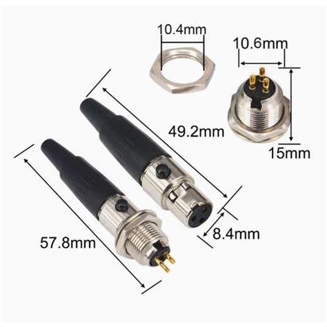 4 Pin Mini XLR Male Connector at Best Price in Mumbai, 4 Pin Mini XLR ...
