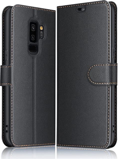 Elesnow Case Compatible With Samsung Galaxy S9 Plus High Grade Leather