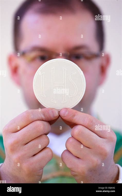 Catholic Mass Celebration Of The Eucharist Stock Photo Alamy