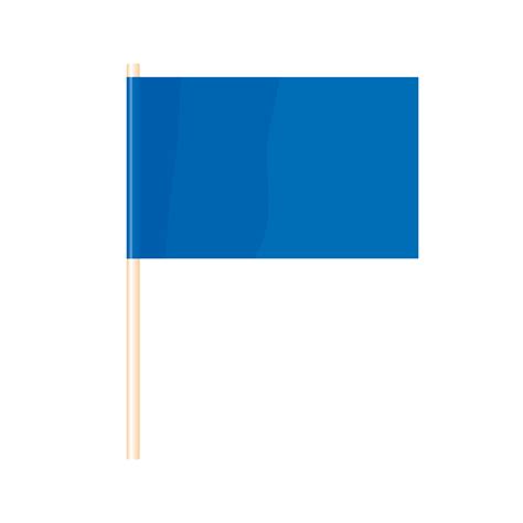 A Colored Flag On A Flagpole Blue Flag Vector Vector Art At