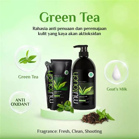 Jual Mutouch Mutouch Goat S Milk Shower Cream Green Tea Ml Sabun