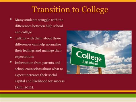 Ppt Preparing Students For The College Transition Powerpoint