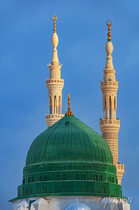 Beautiful Daytime Shots Of Masjid Al Nabawi Wall Mural • Murals Tower