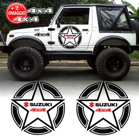 Off Road Stickers Suzuki Samurai Santana Side Stars 4x4 Off Road