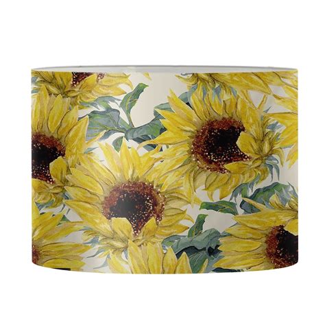 Netilgen Sunflowers Lampshades For Table Lamp Fall Home Decor Drum Lamp