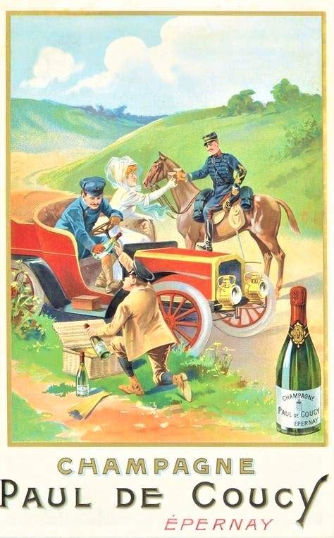 Solve Themes Vintage Ads Champagne Paul De Coucy Jigsaw Puzzle Online