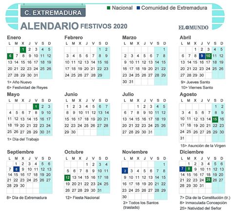 Calendario Laboral Extremadura Construccion Calendario Mar 2021