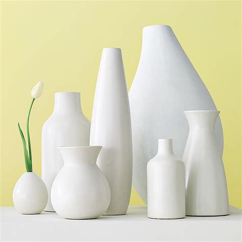 Pure White Ceramic Vases West Elm Uk