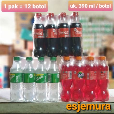 Jual Coca Cola Fanta Sprite Botol Per Pak Isi 12 Botol 390 Ml