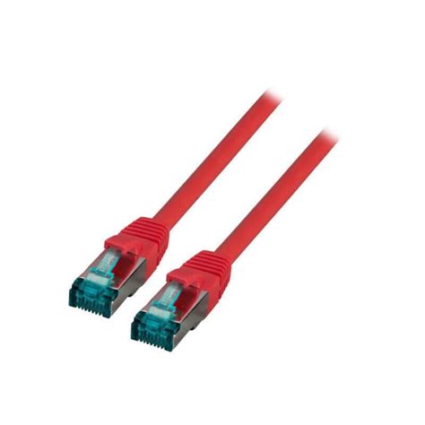 C Ble R Seau Efb Rj45 S Ftp Cat 6a Lszh 0 15m Rouge Leroy Merlin