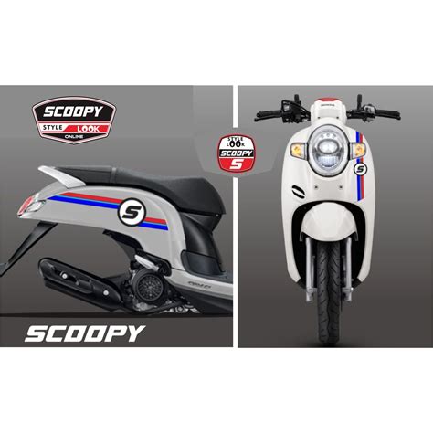 Jual Decal Racing Striping Stiker Lis Motor Scoopy Retro Cafe Racer All