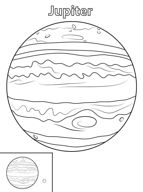 Jupiter Planet Coloring Pages - Coloring Cool