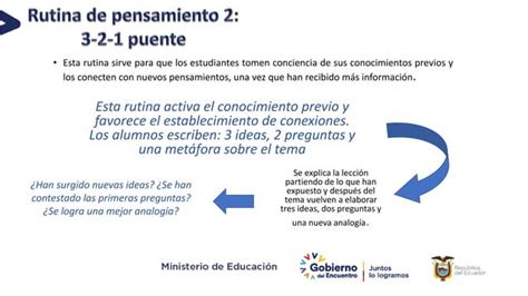 3 Rutinas Del Pensamiento 5 Pptx