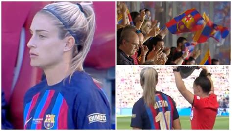 Alexia Putellas given standing ovation by Barcelona fans in Women’s ...