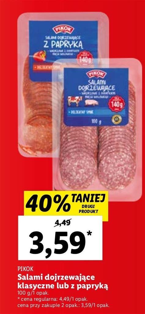 Promocja Salami Z Papryk Pikok W Lidl