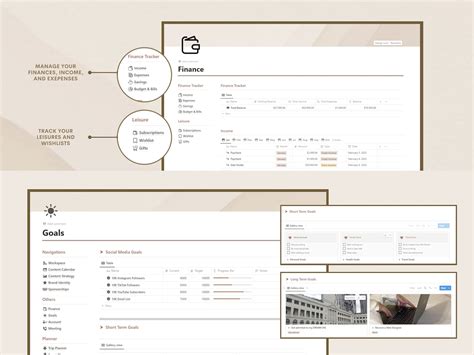 Content Creator Notion Template Social Media Planner Instagram Youtube