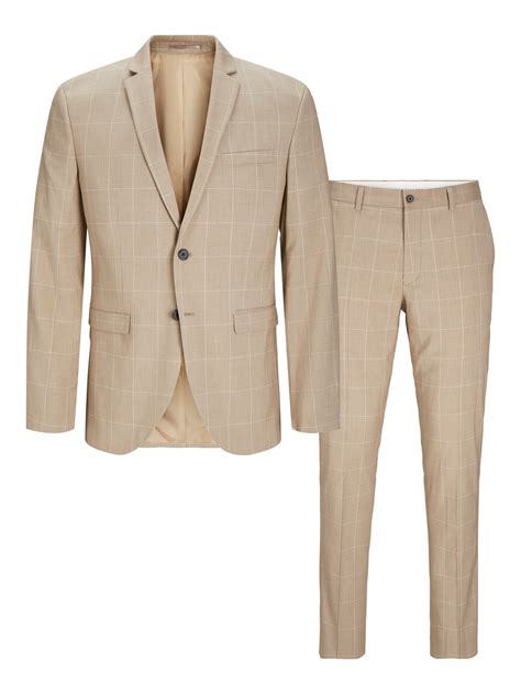 JPRFRANCO Super Slim Fit Anzug | Beige | Jack & Jones®