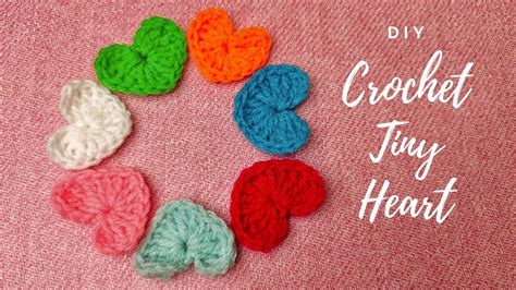 How To Crochet A Heart Tiny Heart Mini Heart Easy And Fast Youtube