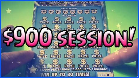 900 Session Full Book Of 100x The Cash Florida Lottery Scratchers