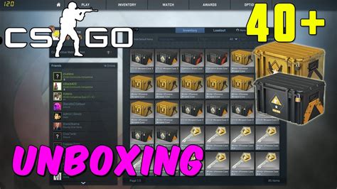 Cs Go Unboxing 40 Cases 5 Or More Stattrak™ Weapons Youtube