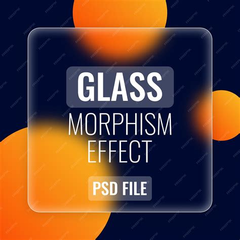 Premium Psd Psd Glass Morphism Effect With Gradient Color Background