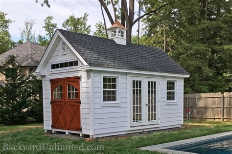 12x16 Craftsman Shed With Lap Siding Carriage House Doors With Pinion Hinges 9 Lite Wood